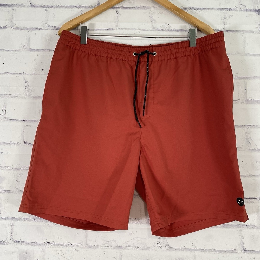 Outerknown Shorts Men's Large Elastic Waist 7" Inseam Athletic Lined NWT